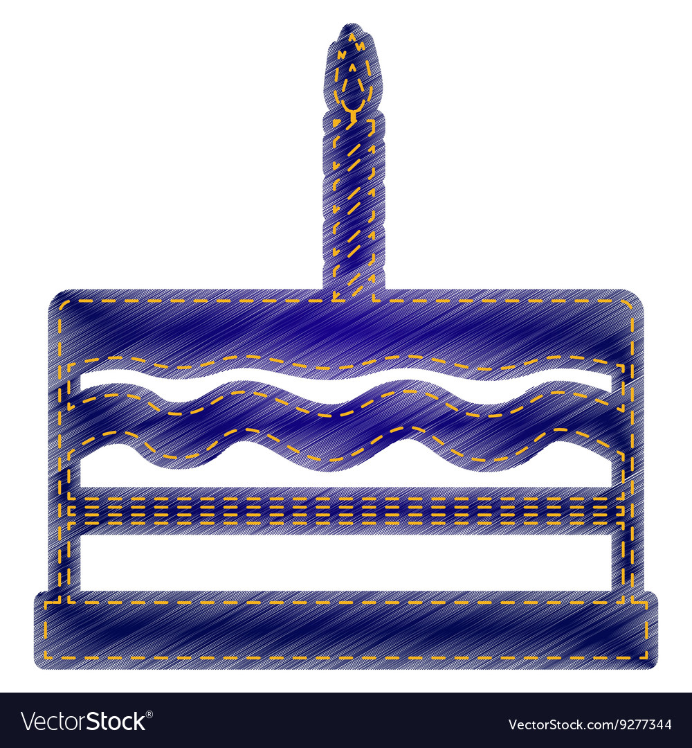 Birthday cake sign Royalty Free Vector Image - VectorStock