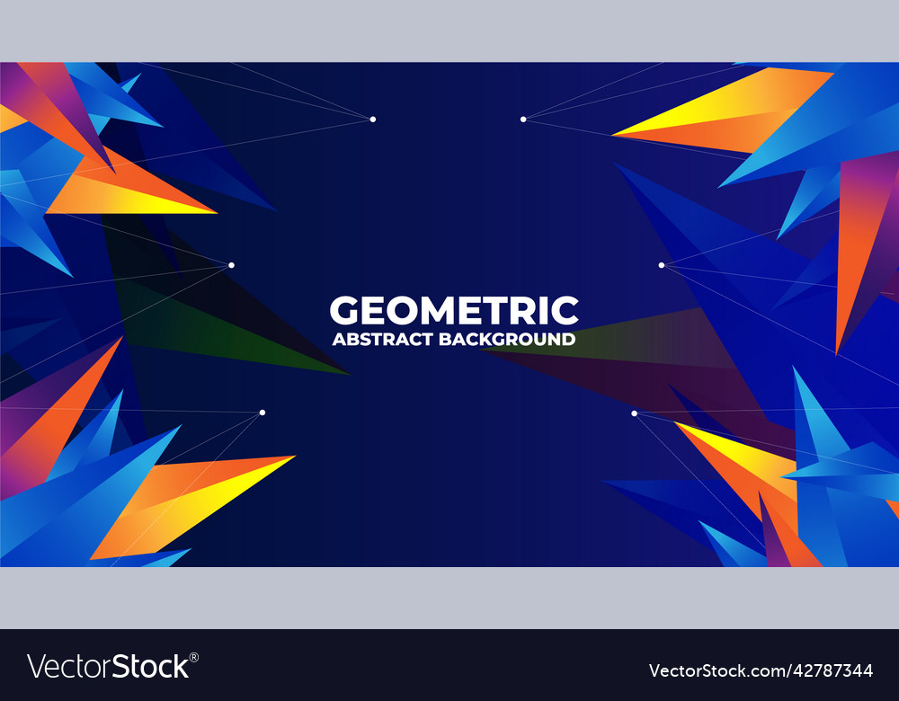 Colorful gradient geometric abstract background