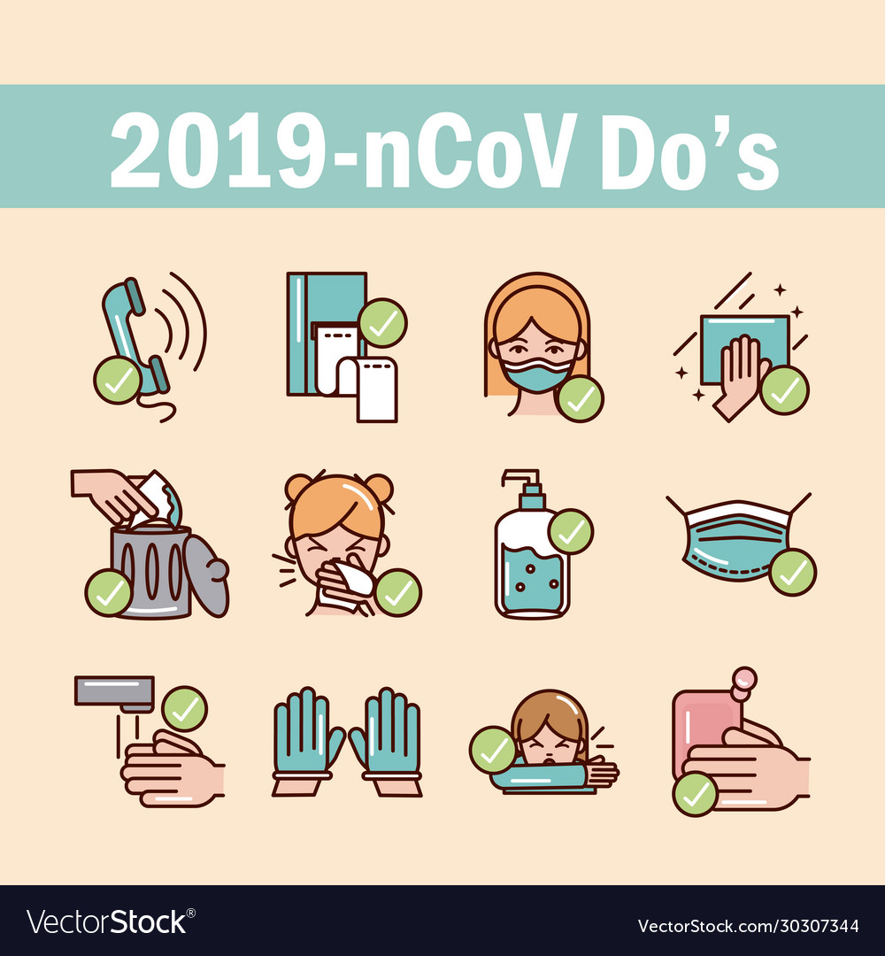 COVID-19 Prevention Icons