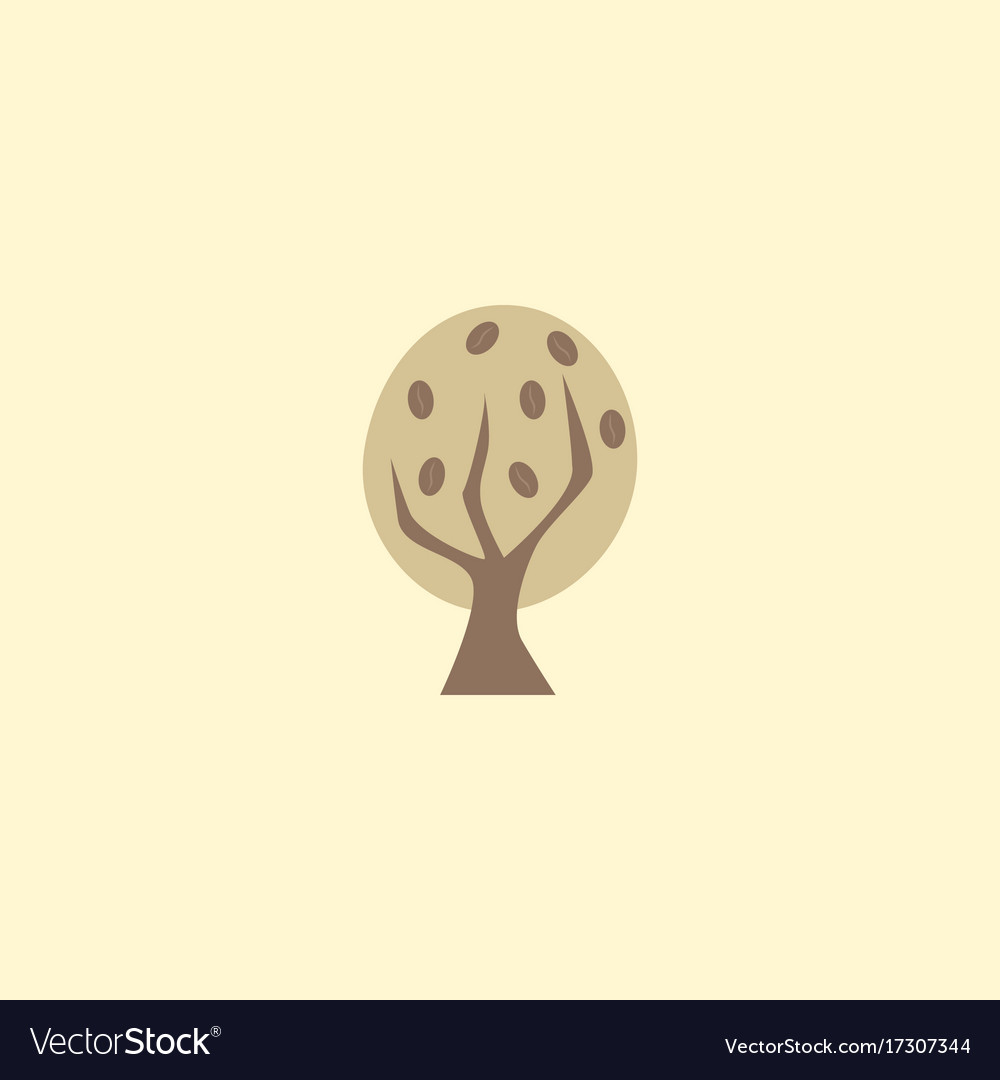 Flat icon tree element
