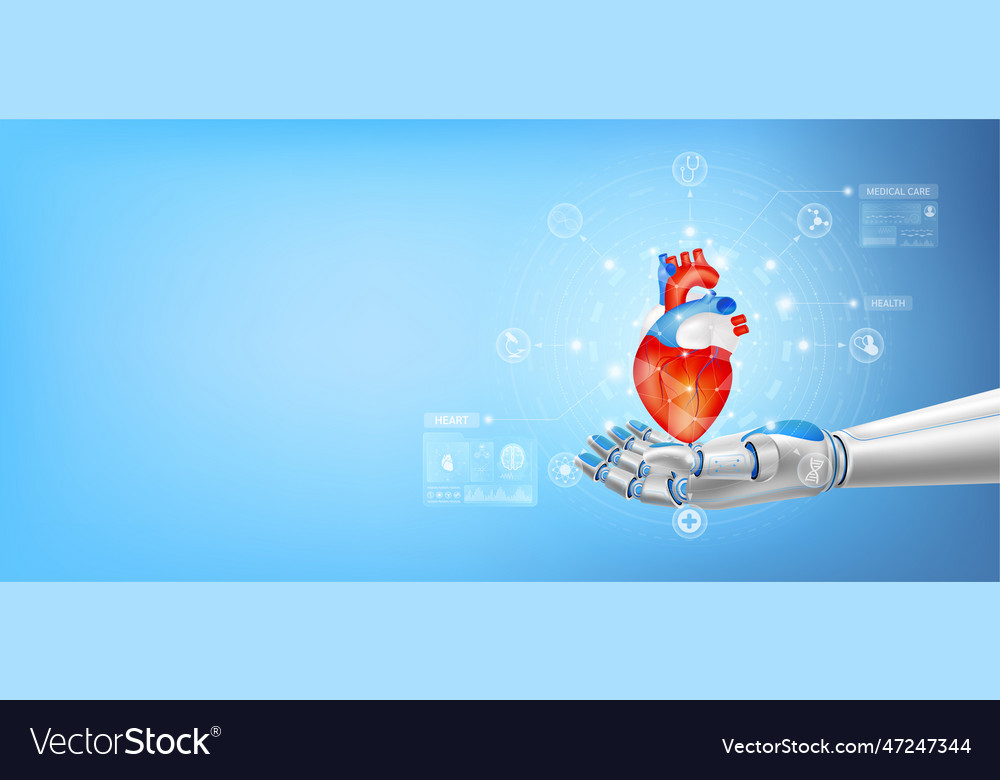 Heart float away from in robot hand