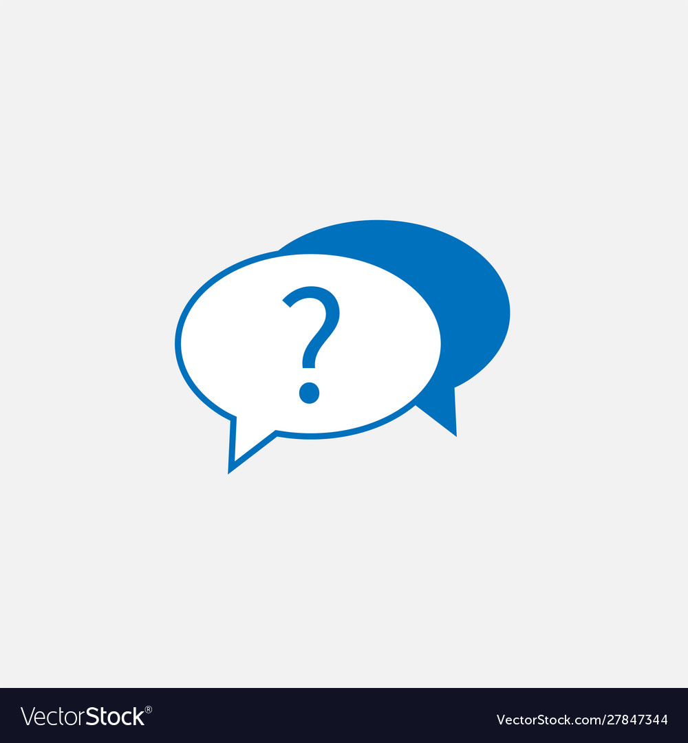 Help query question mark support icon vector image Help query question mark support icon