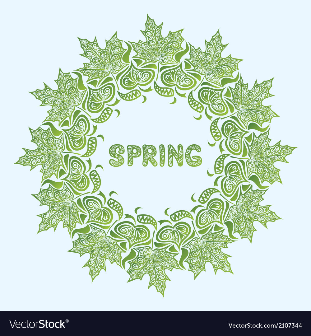 Nature pattern background spring