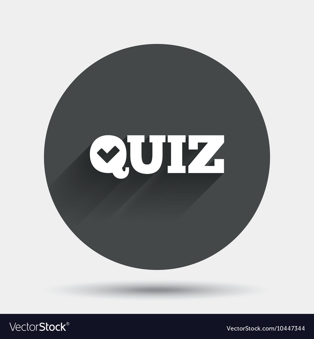 Quiz sign icon questions and answers game