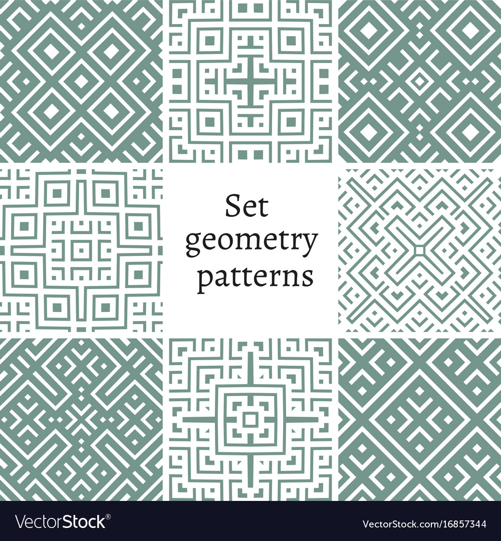 Set of ornamental patterns for backgrounds