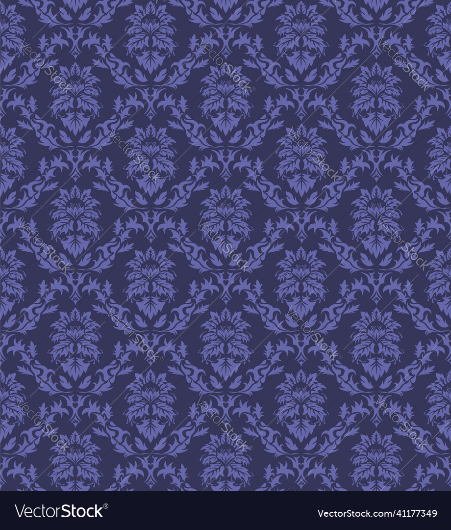 Damask seamless pattern Royalty Free Vector Image