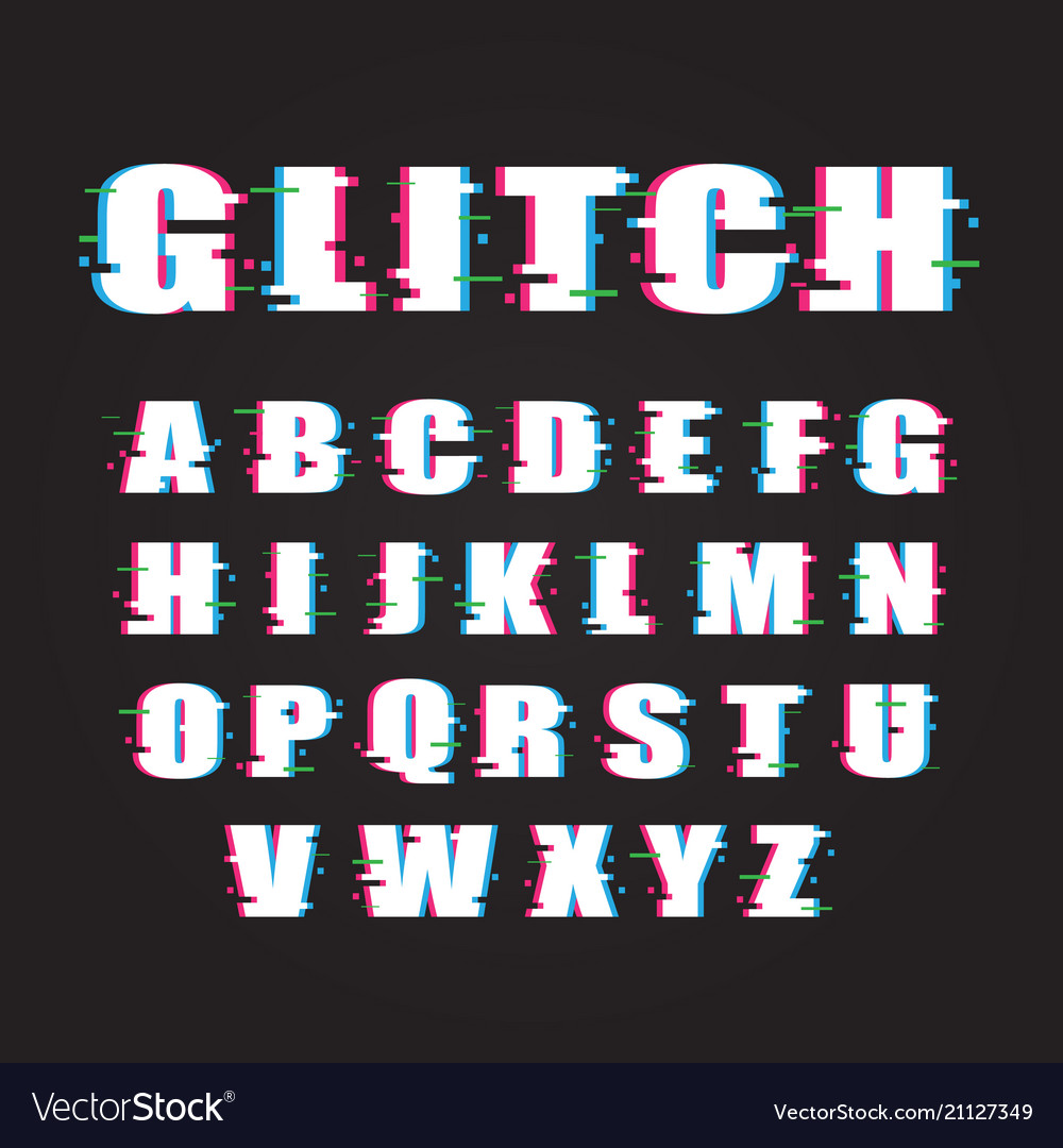 Glitch Effect On Text