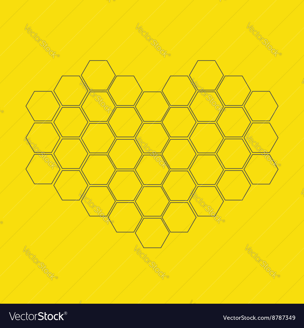 Honeycomb Heart Icon