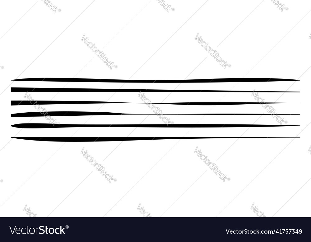 Line stripe element with distorted deformed effect