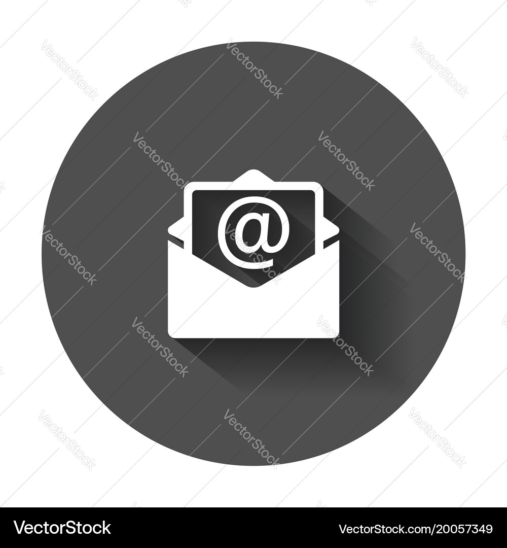 Mail envelope icon symbols of email flat with Vector Image