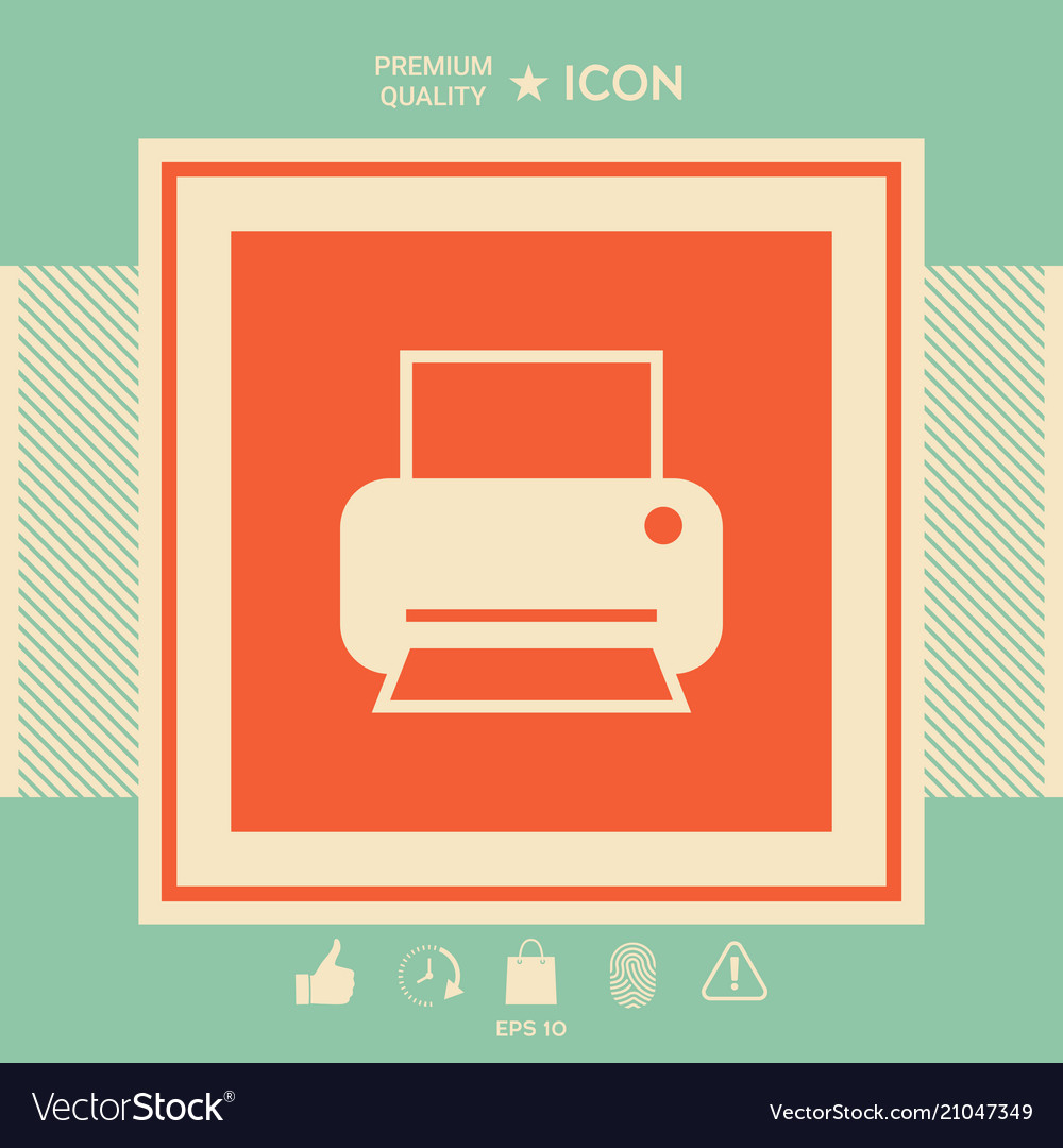 Print icon for web
