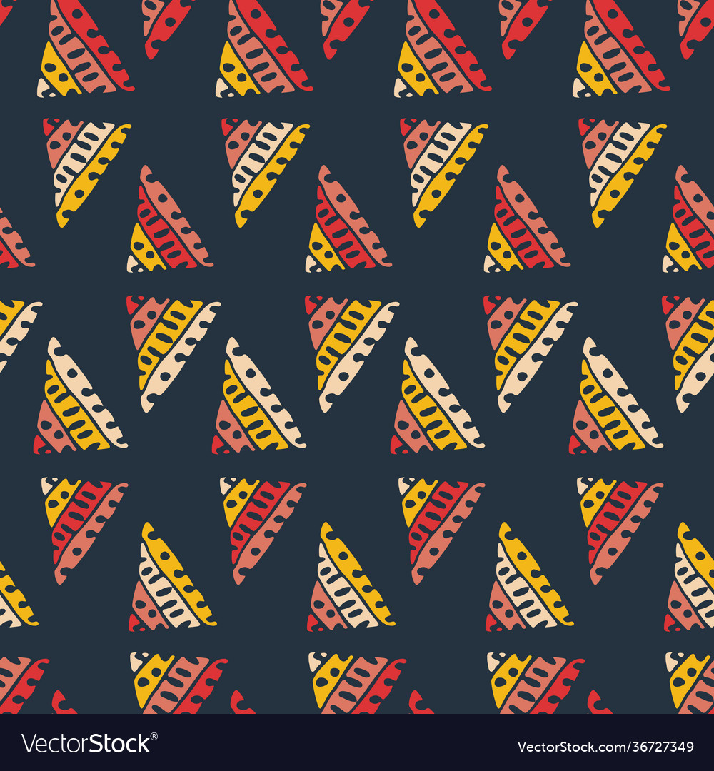 Rows triangular shapes seamless pattern
