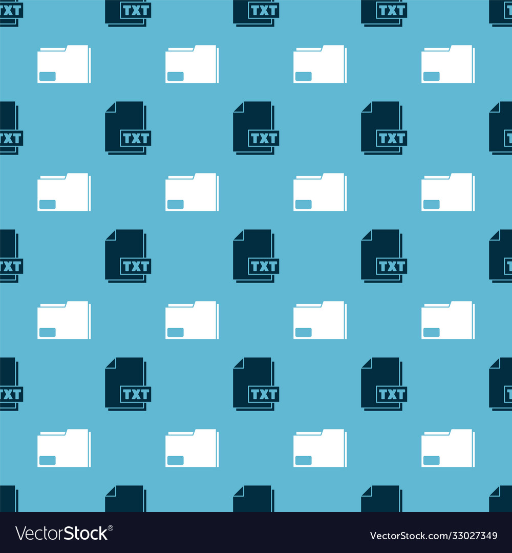 Set txt file document and folder vector image Set txt file document and folder