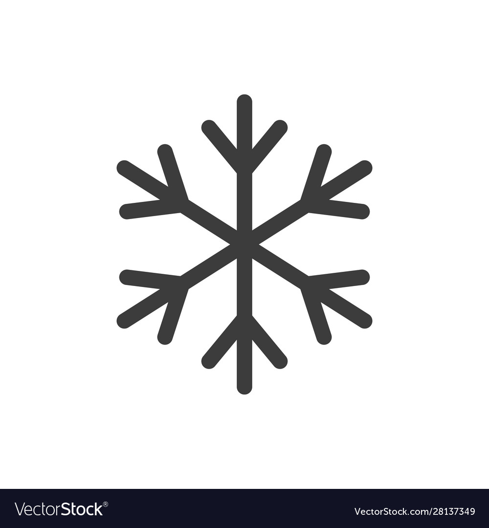 Snowflake icon design Vector Image Snowflake icon design