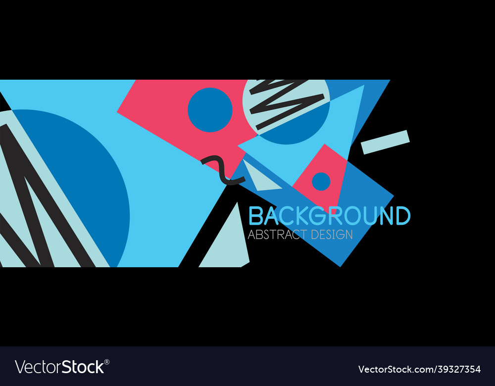 Abstract background blocks lines triangles