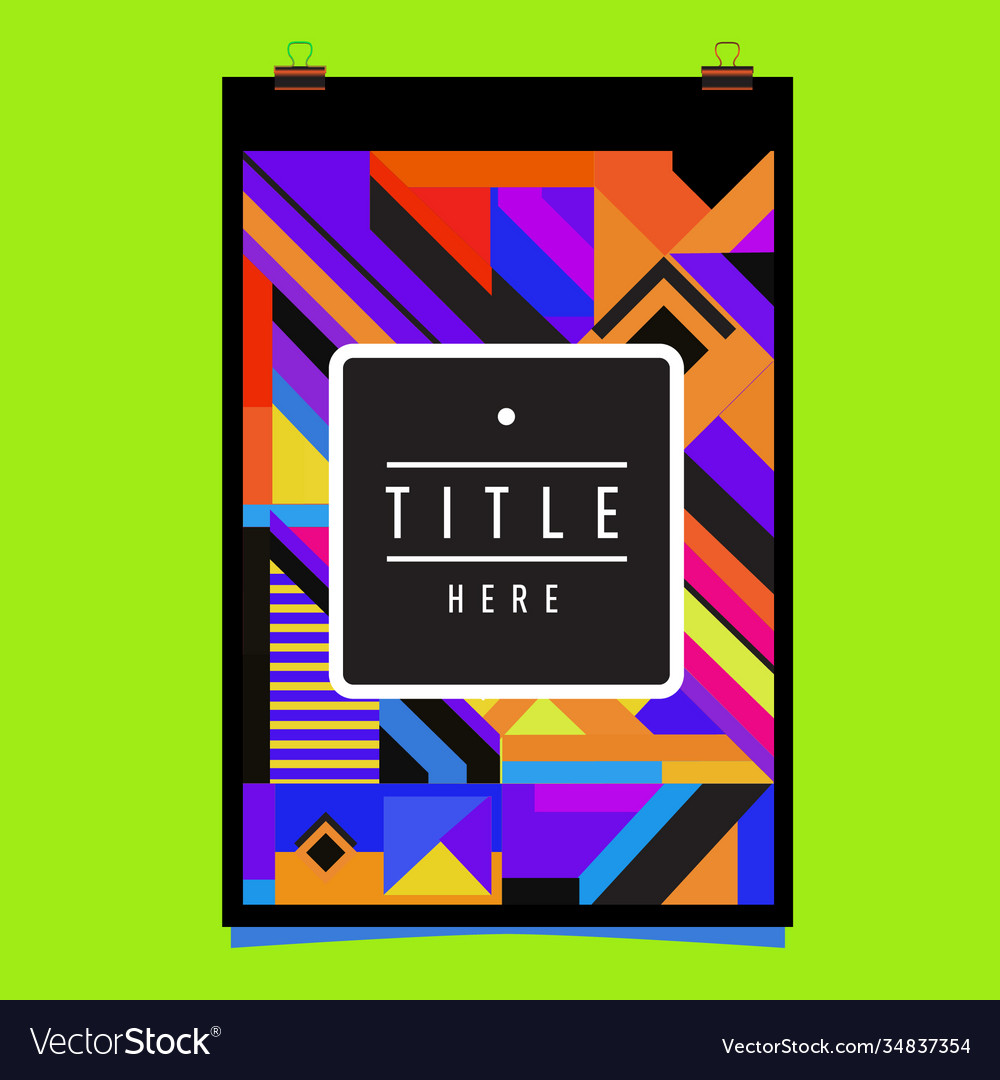 Abstract colorful geometric pattern background Vector Image Abstract colorful geometric pattern background