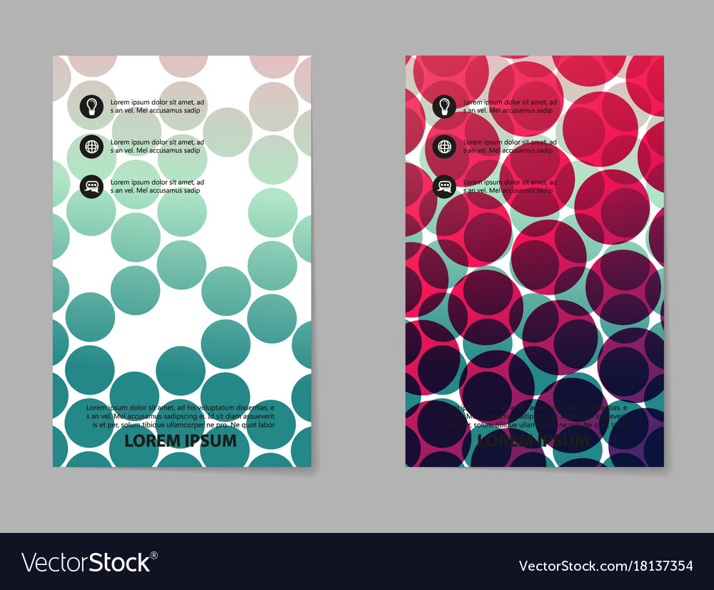 Abstract composition business card set box block