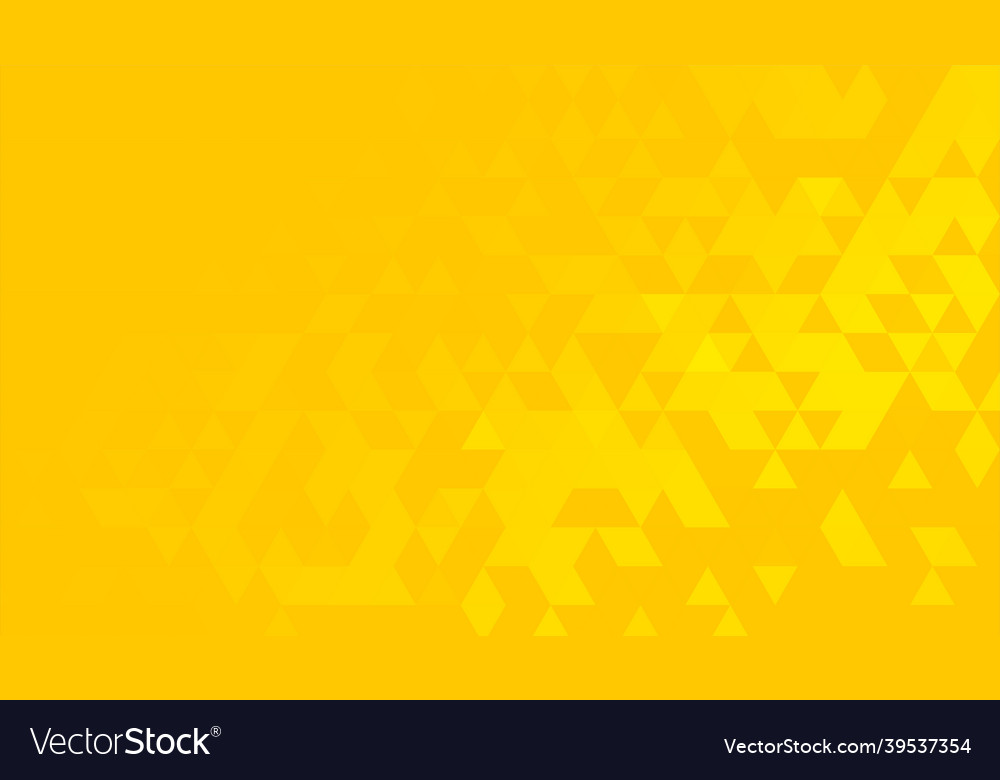 Bright yellow background with triangle pattern