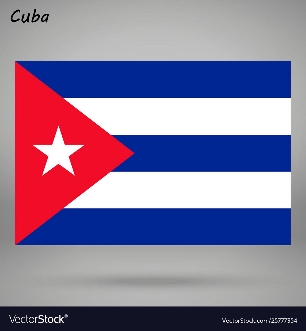 Cuban Flag Isolated