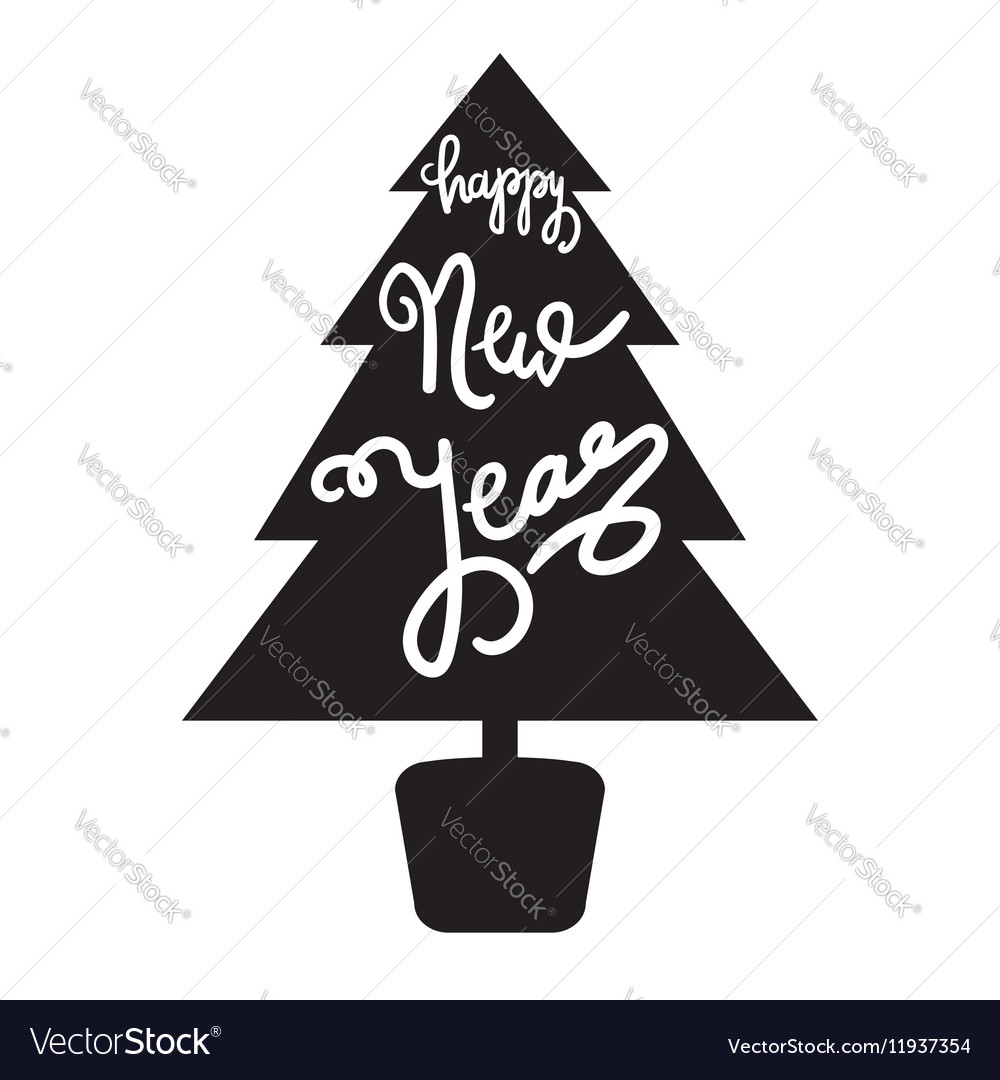 Happy new year lettering