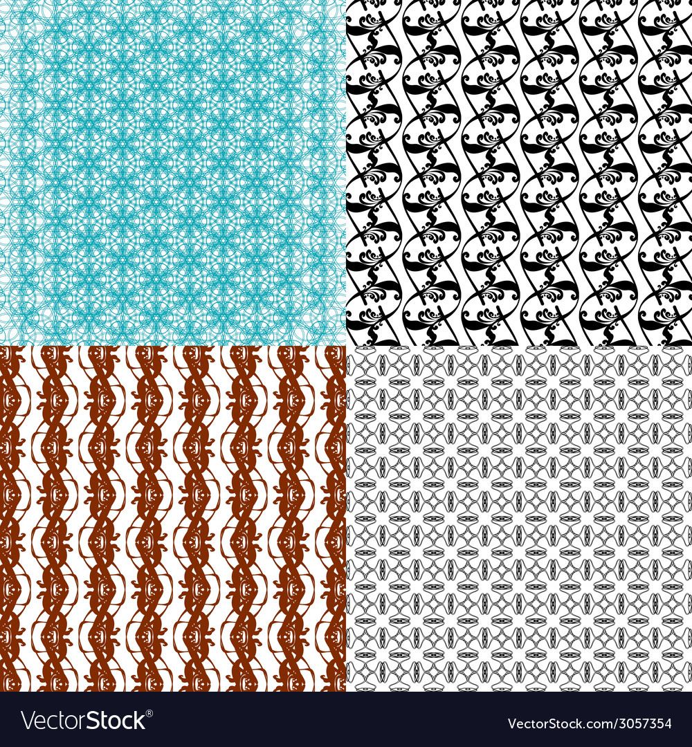 Set of pattern modern stylish texture repeating