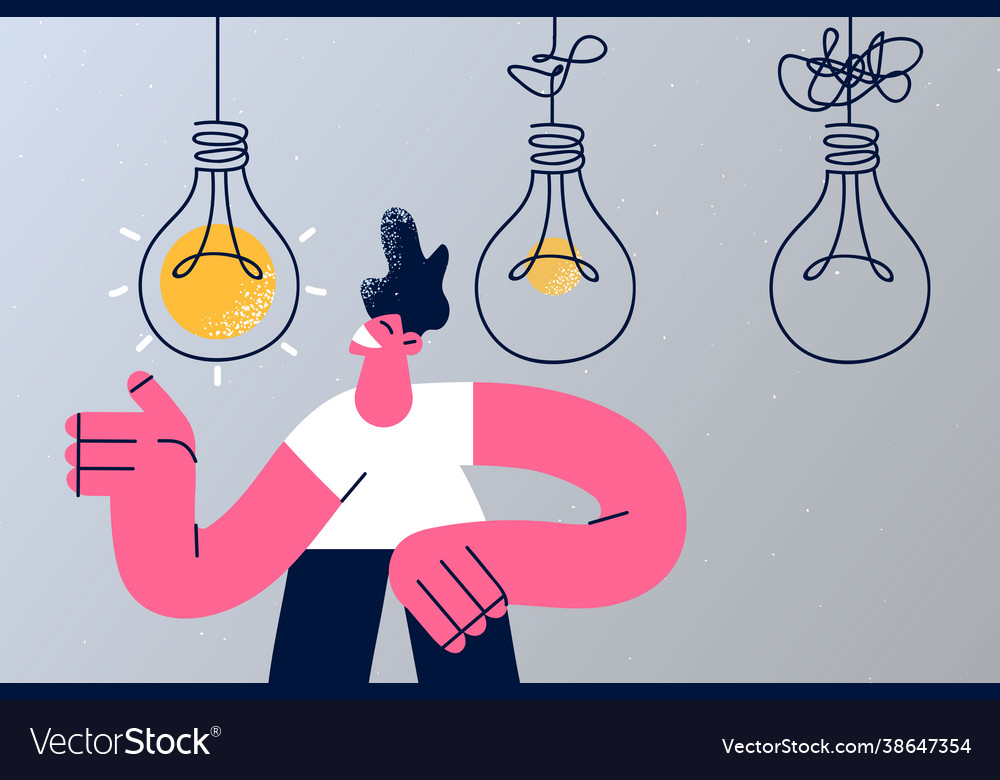 Simplify complex and clear idea concept vector image Simplify complex and clear idea concept