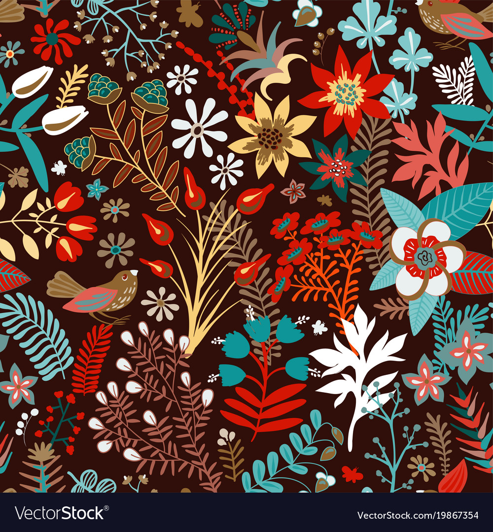 Tropical Botanical Pattern