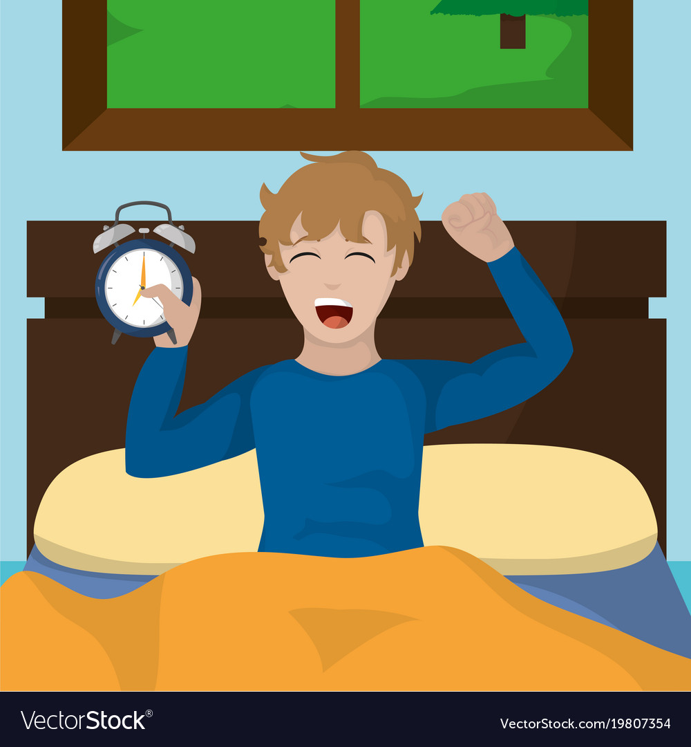 Wake up design Royalty Free Vector Image - VectorStock