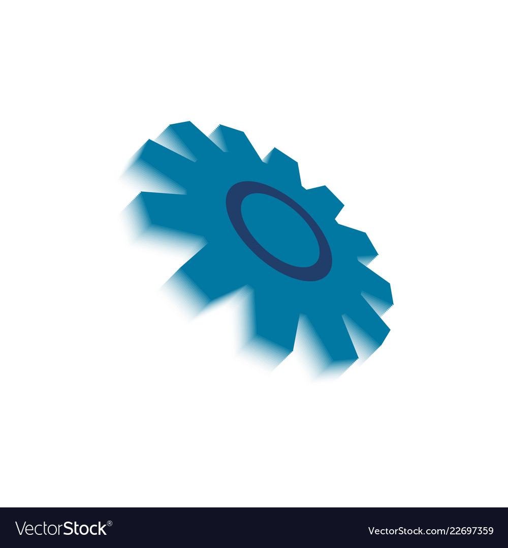 Abstract gear graphic design element template Vector Image