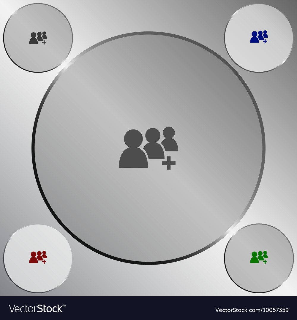 Add new user account flat icon for apps