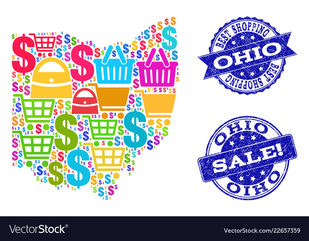 Best shopping collage of mosaic map ohio state