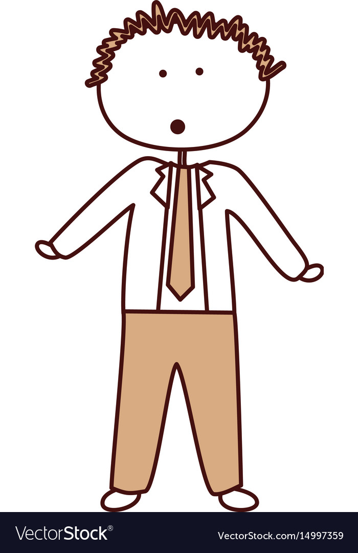 Businessman drawing avatar character icon