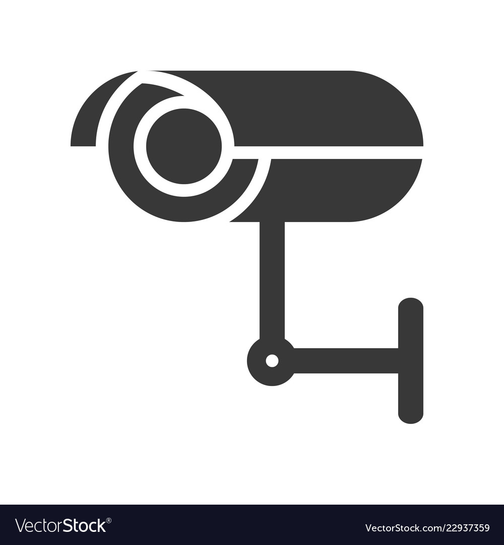 Cctv camera police related icon Vector Image Cctv camera police related icon