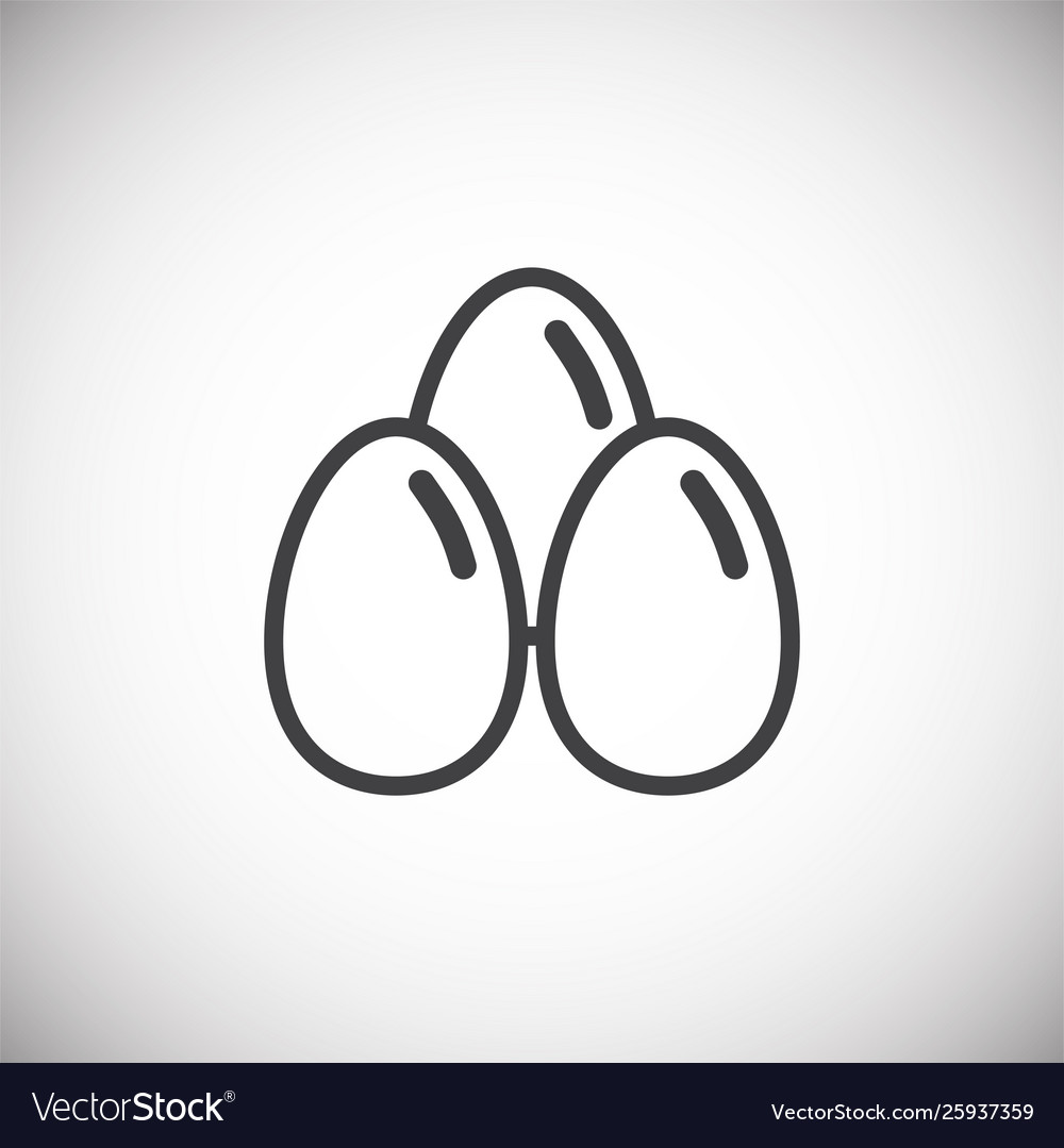 Egg related icon on background for graphic and web vector image Egg related icon on background for graphic and web