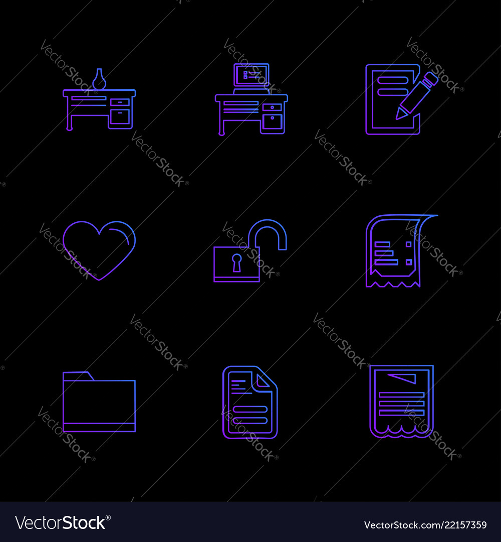 Files document clipboard write eps icons set