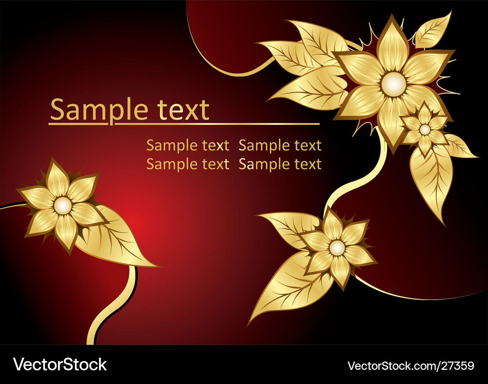 Floral background Royalty Free Vector Image - VectorStock