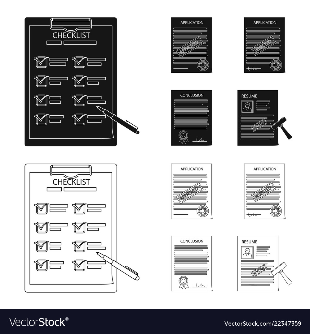 Form and Document Icon Set