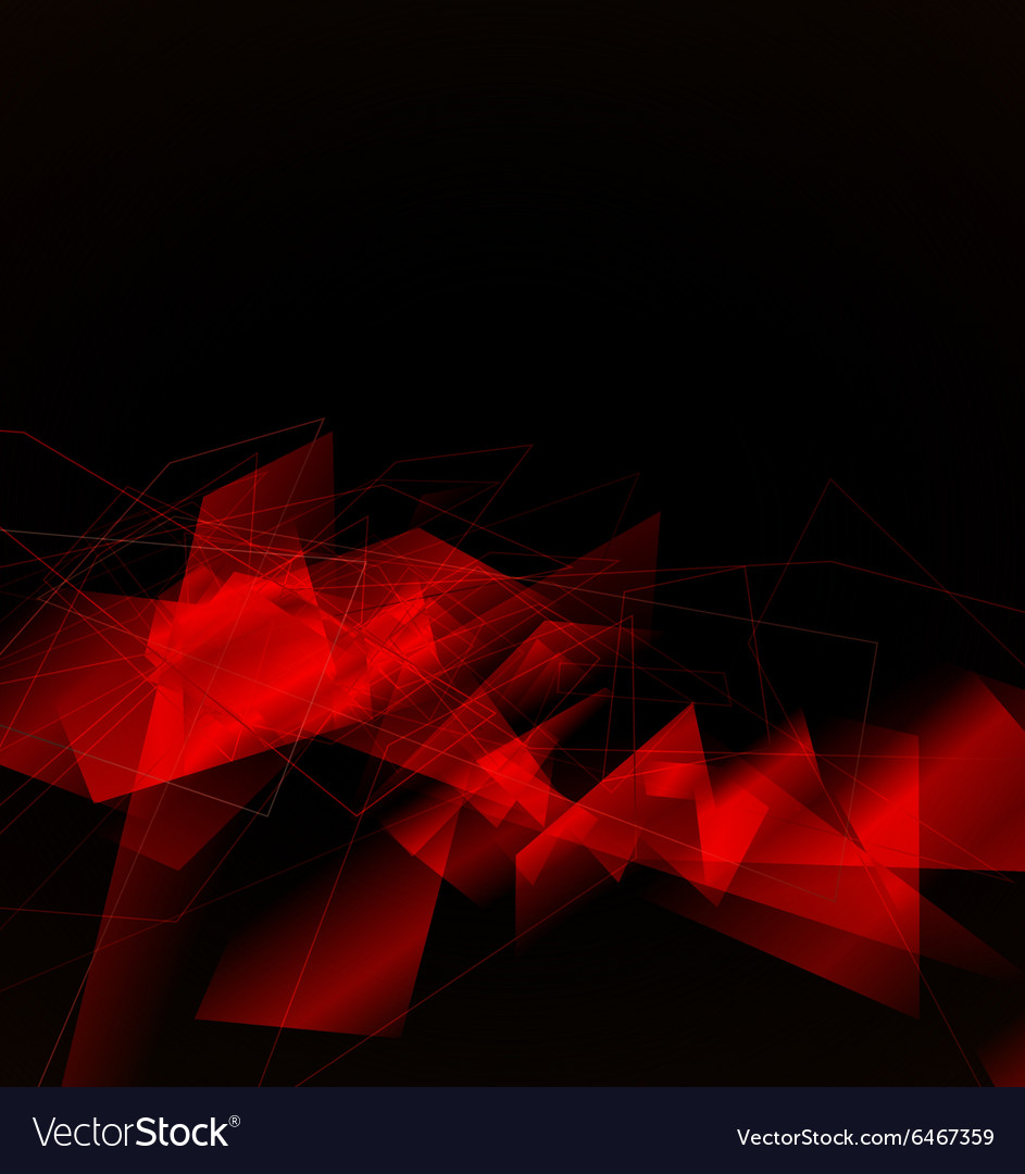 Red Fragmented Abstract Background