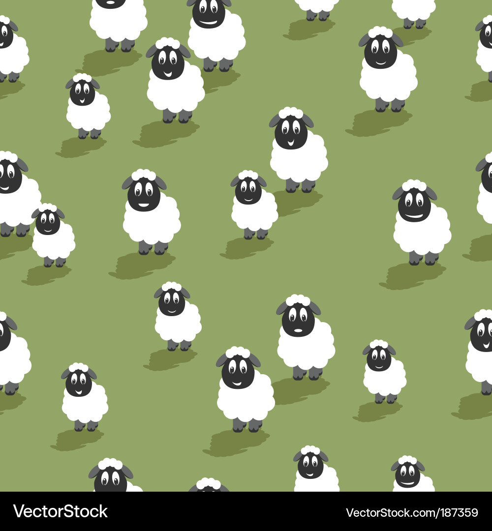Seamless sheep Royalty Free Vector Image - VectorStock