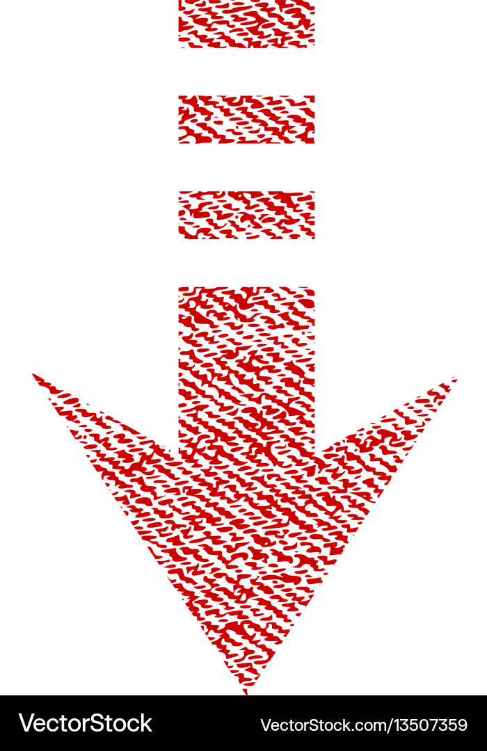 Send down fabric textured icon Royalty Free Vector Image