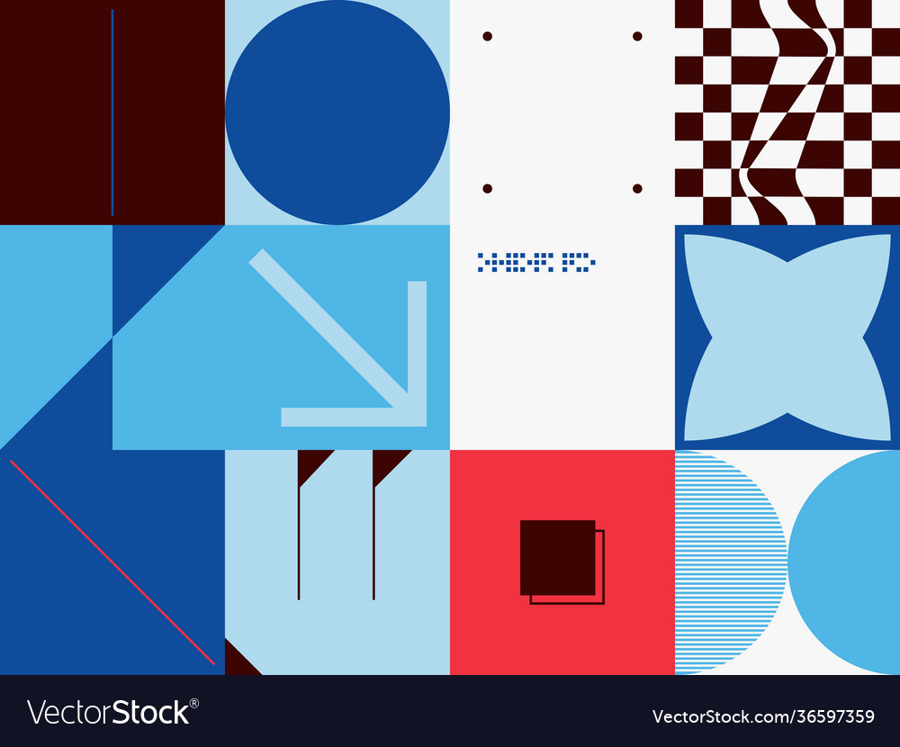 Techno abstract pattern design vector image Techno abstract pattern design