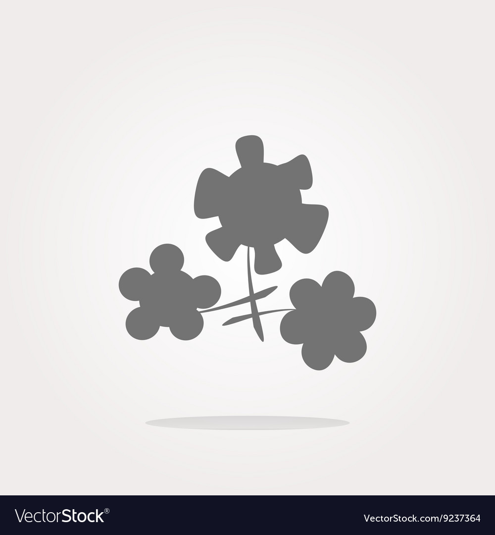 Flower app web glossy icon button