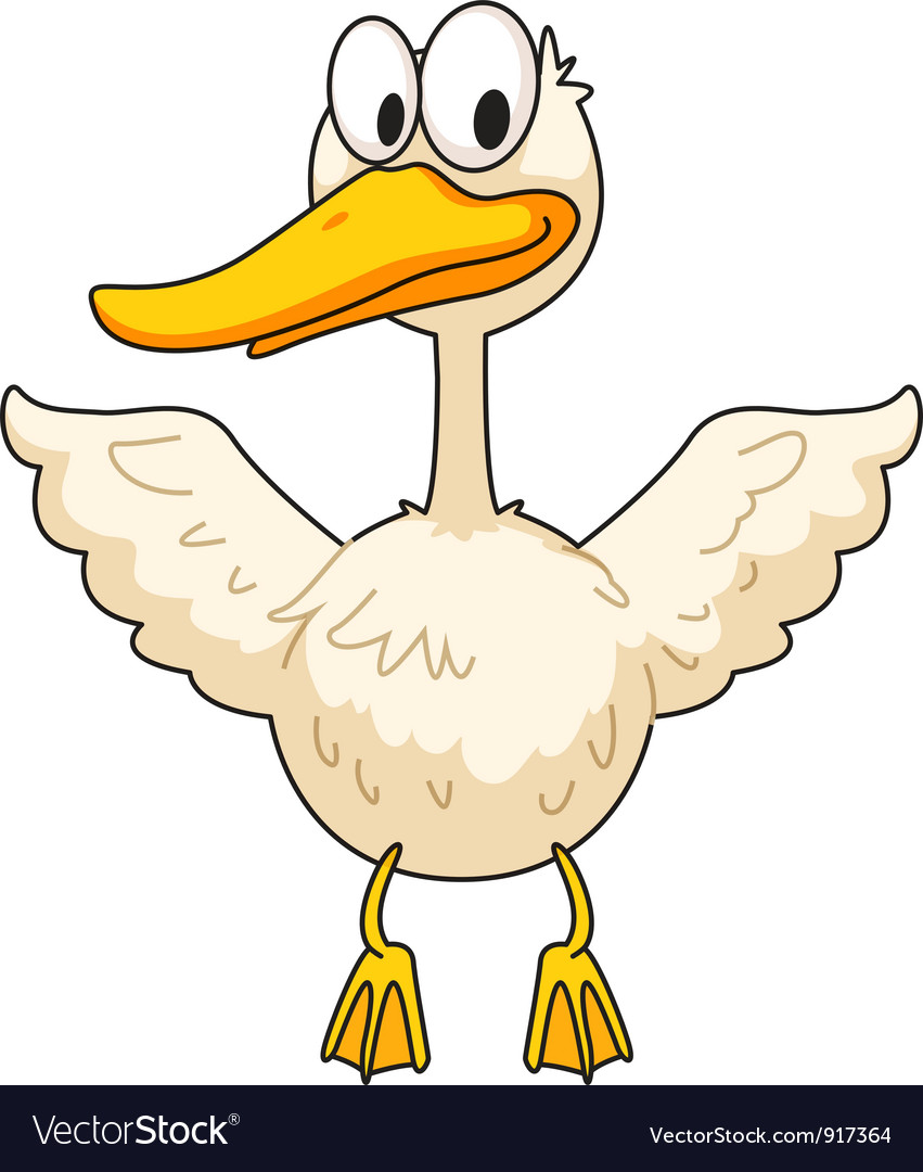 Funny ducky Royalty Free Vector Image - VectorStock