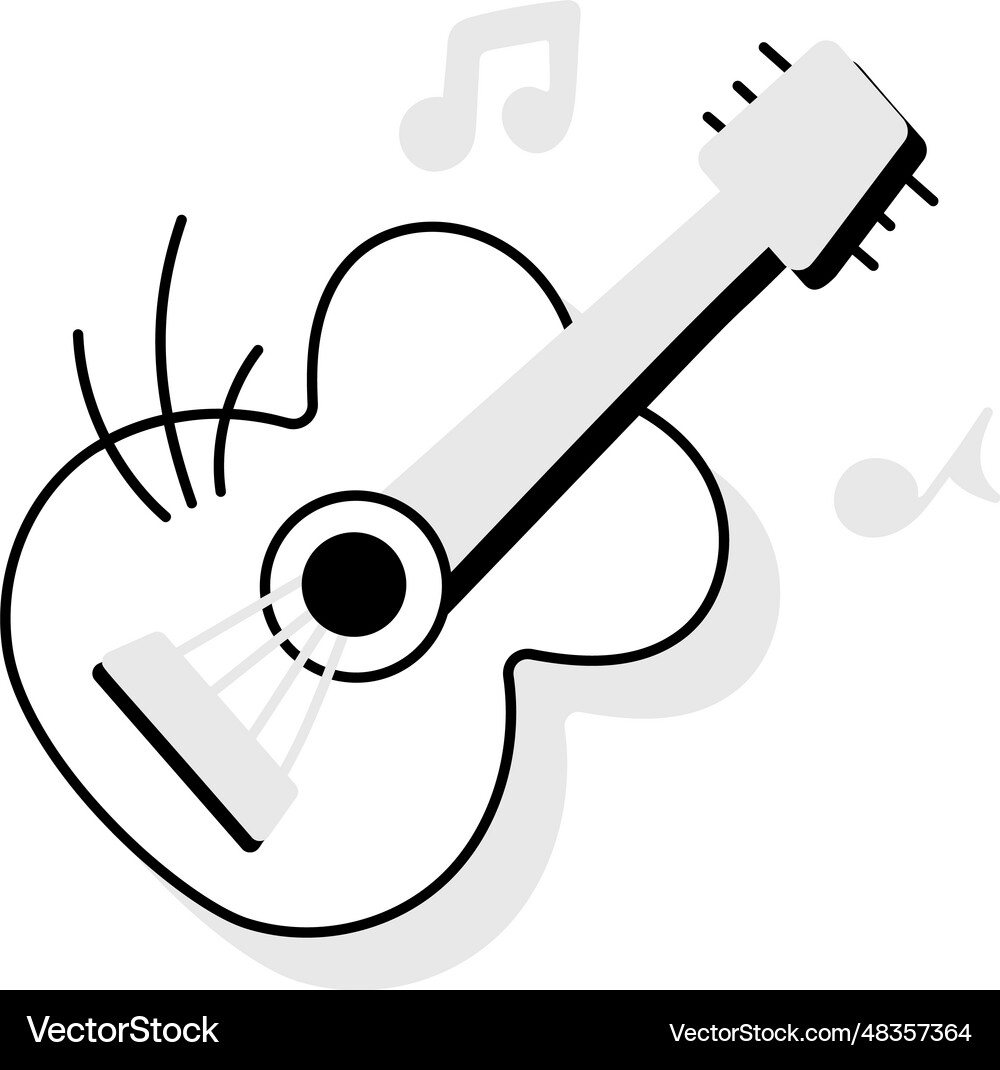 Guitar music Royalty Free Vector Image - VectorStock