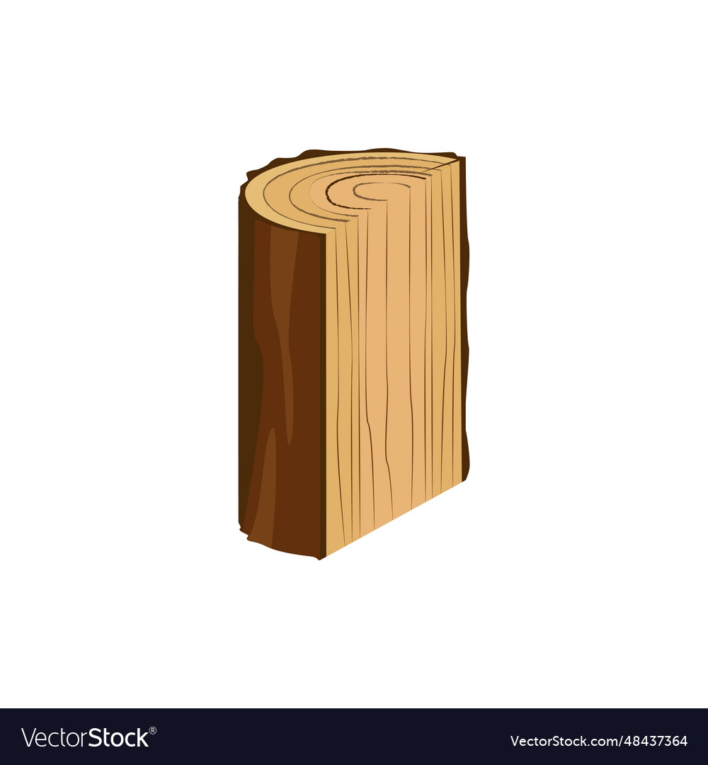 Half of wooden stump