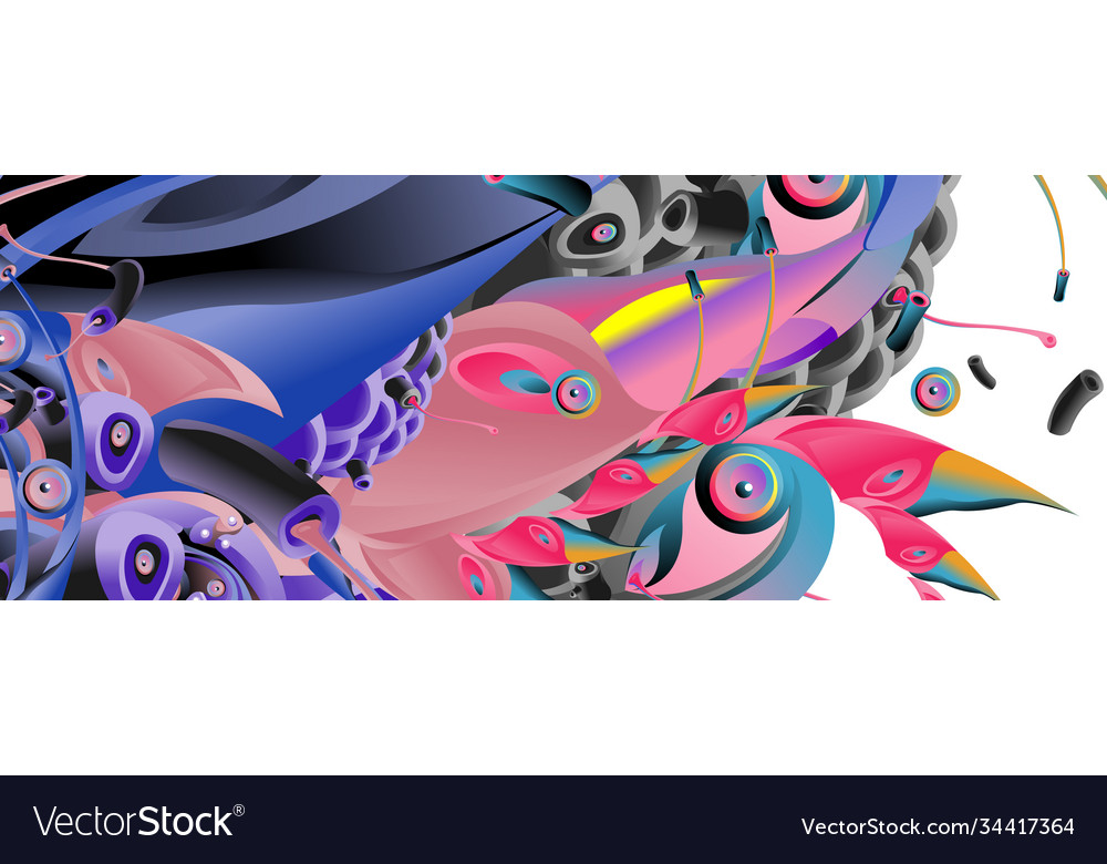 Landing page background template with colorful