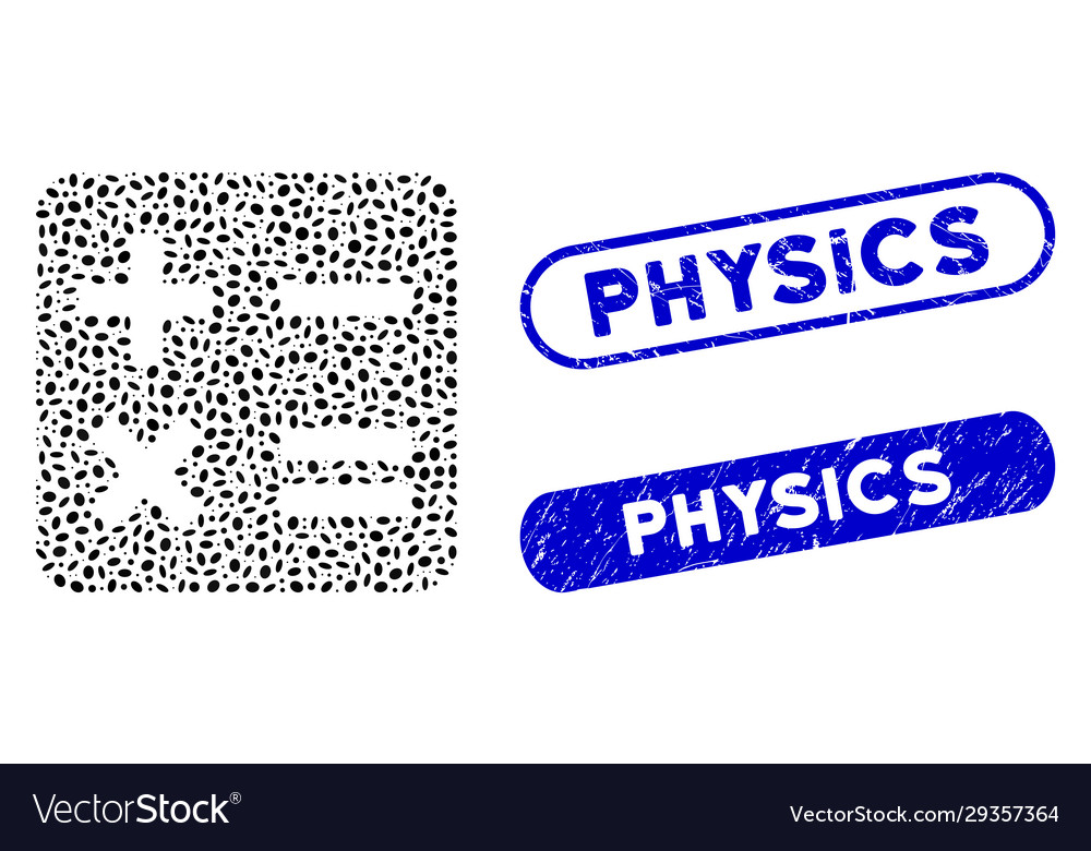 Oval mosaic calculation with textured physics