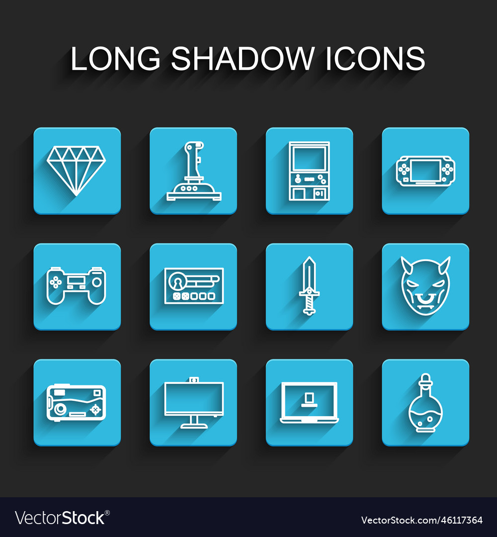 Set line mobile and playing in game computer Vector Image Set line mobile and playing in game computer