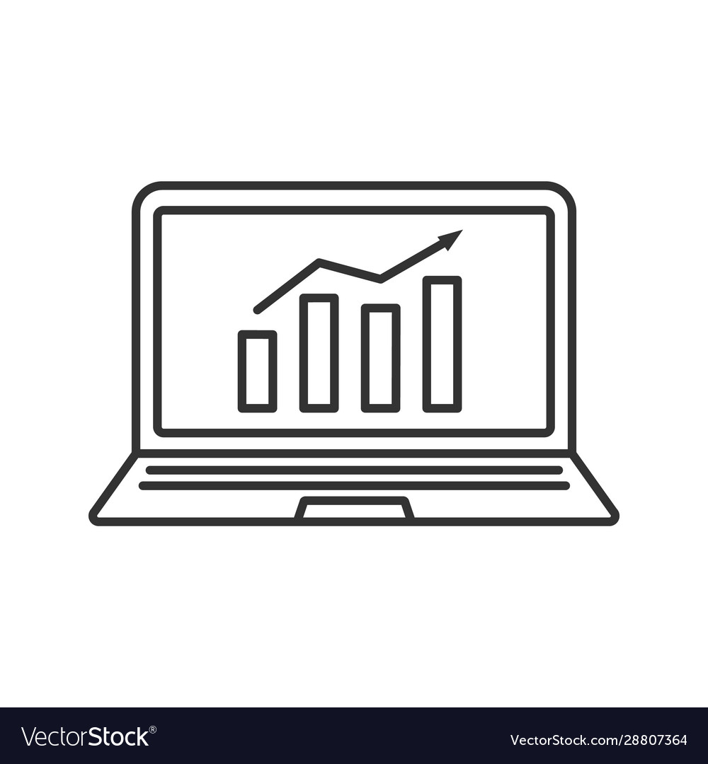 Statistics linear icon