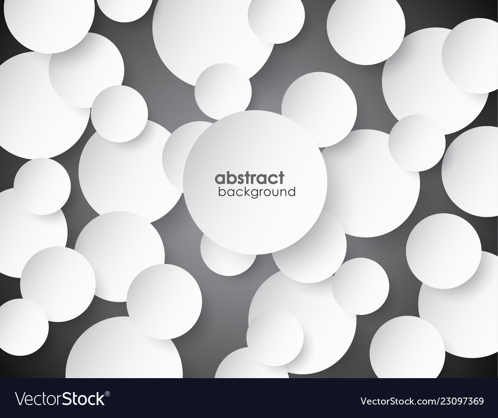 Abstract 3d circle background with shadow